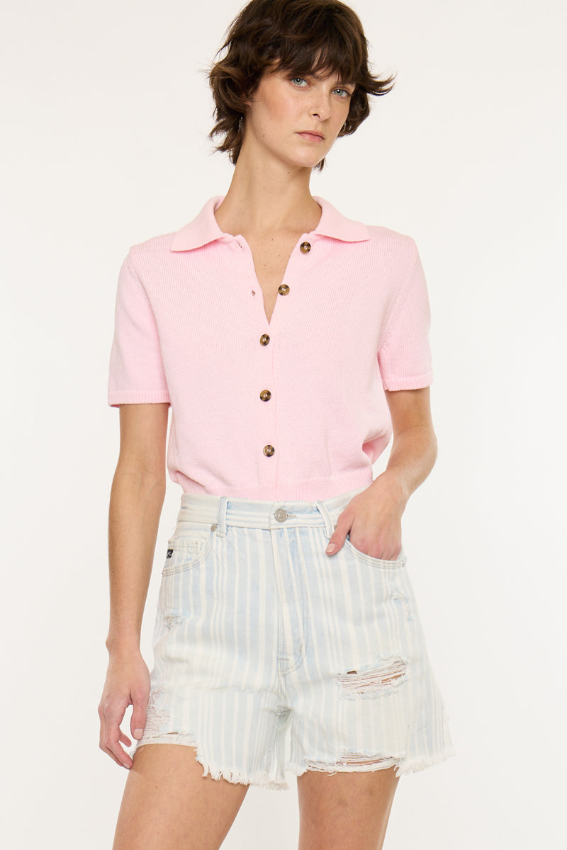 Viola Ultra High Rise 90's Boyfriend Shorts - Official Kancan USA