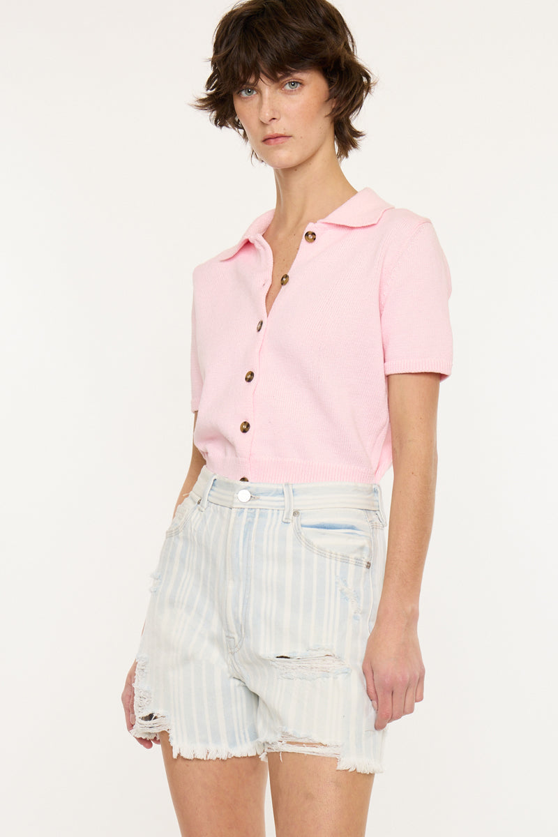 Viola Ultra High Rise 90's Boyfriend Shorts - Official Kancan USA