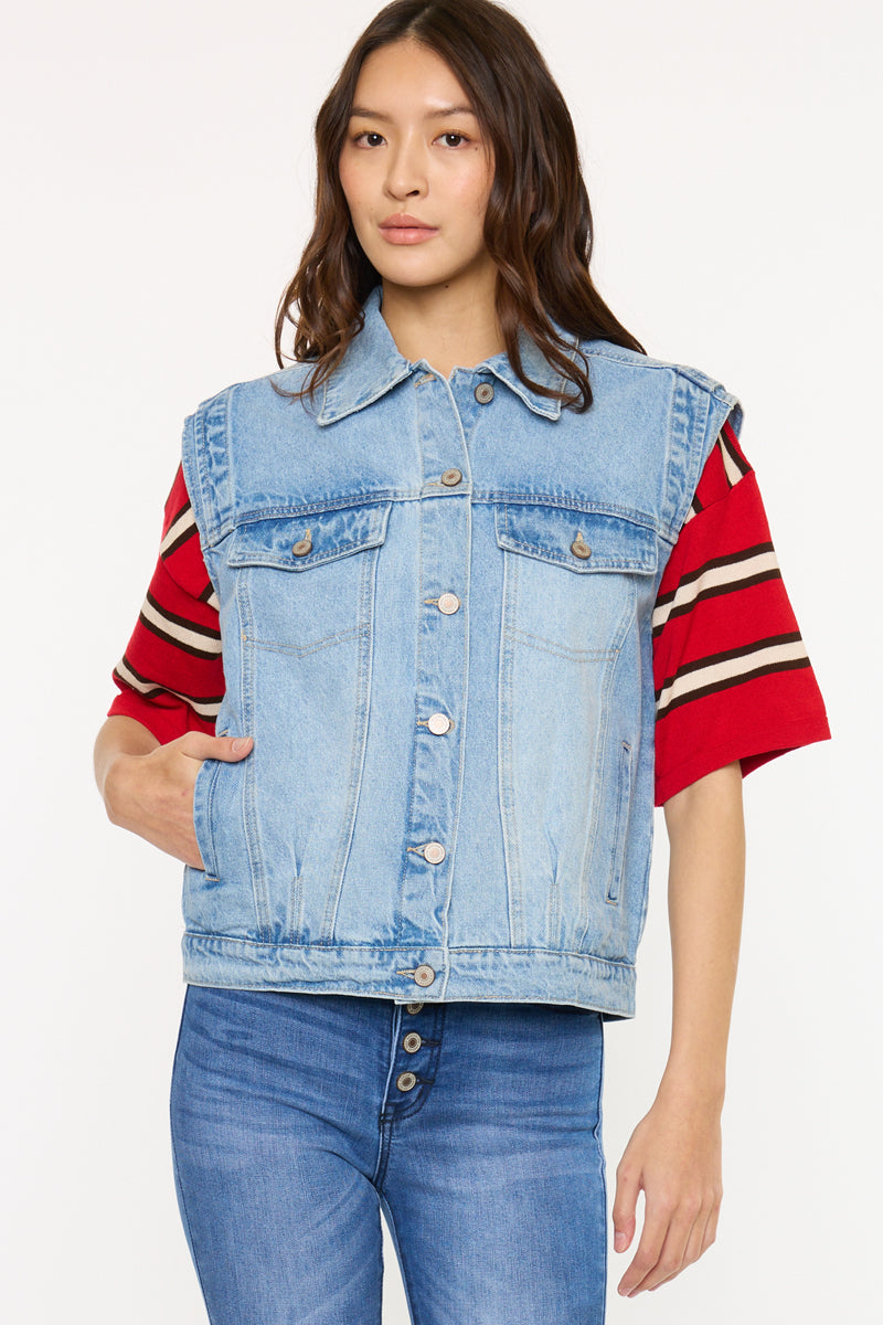 oll オール 美品 TARO DENIM VEST / beige oll オール 美品 TARO DENIM VEST / beige 【公式通販】