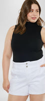 Soledad High Rise Paperbag Shorts (Plus Size) - Official Kancan USA