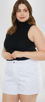 Soledad High Rise Paperbag Shorts (Plus Size) - Official Kancan USA