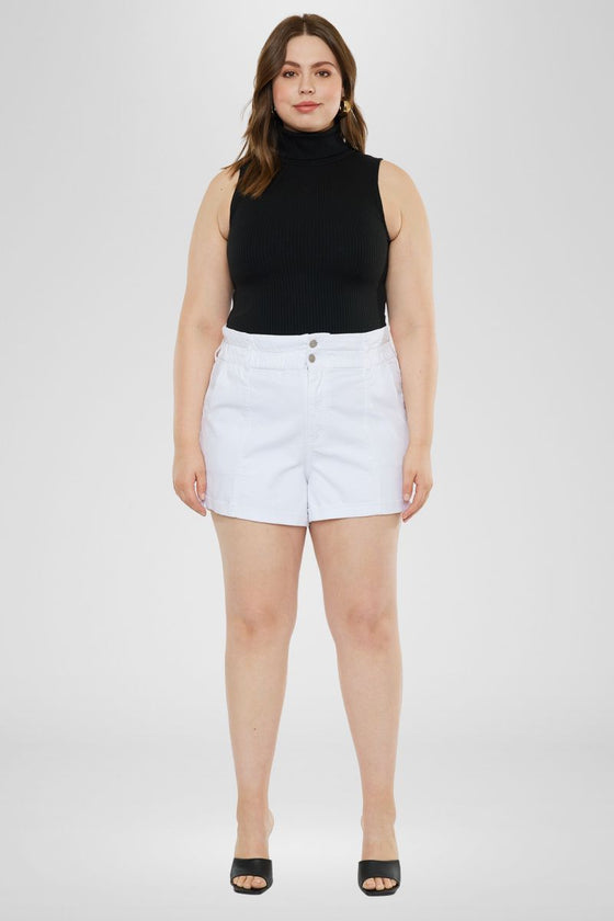 Soledad High Rise Paperbag Shorts (Plus Size) - Official Kancan USA
