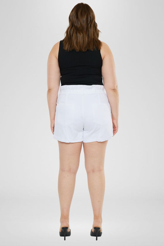 Soledad High Rise Paperbag Shorts (Plus Size) - Official Kancan USA