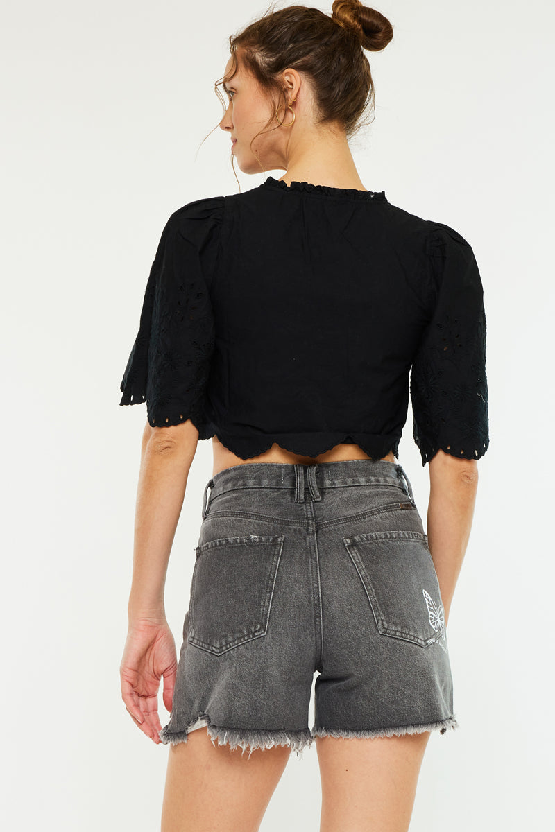 Ariya Ultra High Rise 90's Boyfriend Shorts – Kancan USA