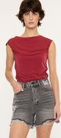 Ariya Ultra High Rise 90's Boyfriend Shorts - Official Kancan USA
