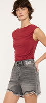 Ariya Ultra High Rise 90's Boyfriend Shorts - Official Kancan USA