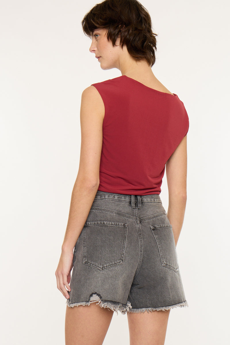 Ariya Ultra High Rise 90's Boyfriend Shorts - Official Kancan USA