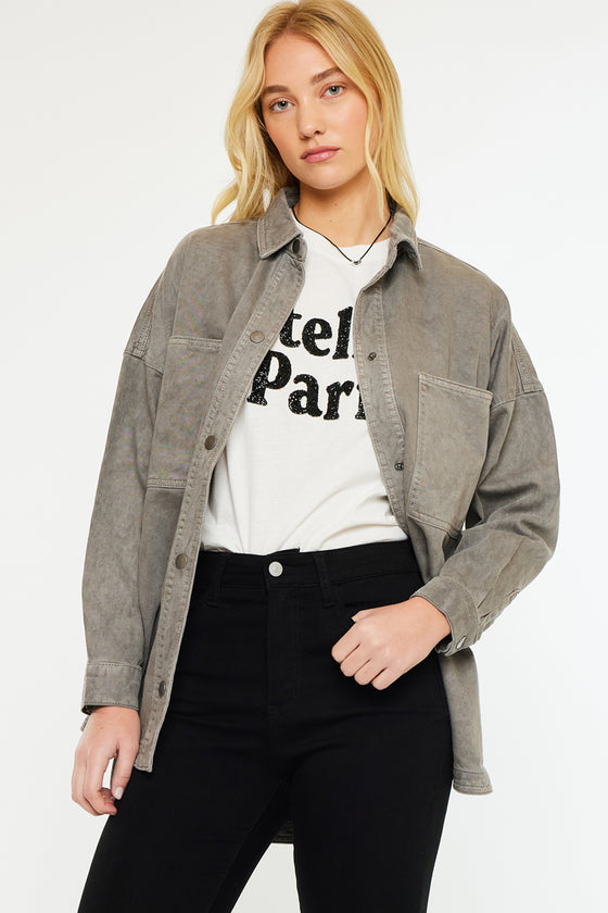 Claire Oversized Shirt Jacket - Official Kancan USA