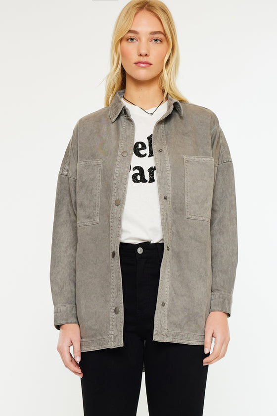 Claire Oversized Shirt Jacket - Official Kancan USA