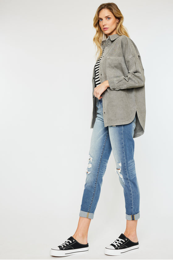Claire Oversized Shirt Jacket - Official Kancan USA