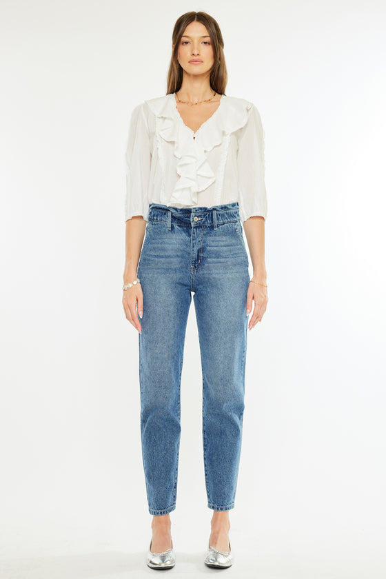 Enya Paperbag Mom Jeans - Official Kancan USA