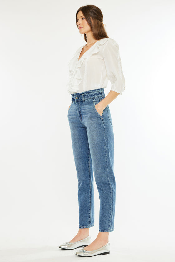 Enya Paperbag Mom Jeans - Official Kancan USA
