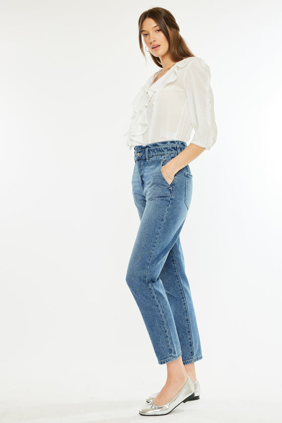 Enya Paperbag Mom Jeans - Official Kancan USA