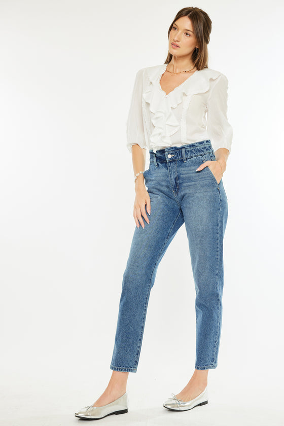 Enya Paperbag Mom Jeans - Official Kancan USA