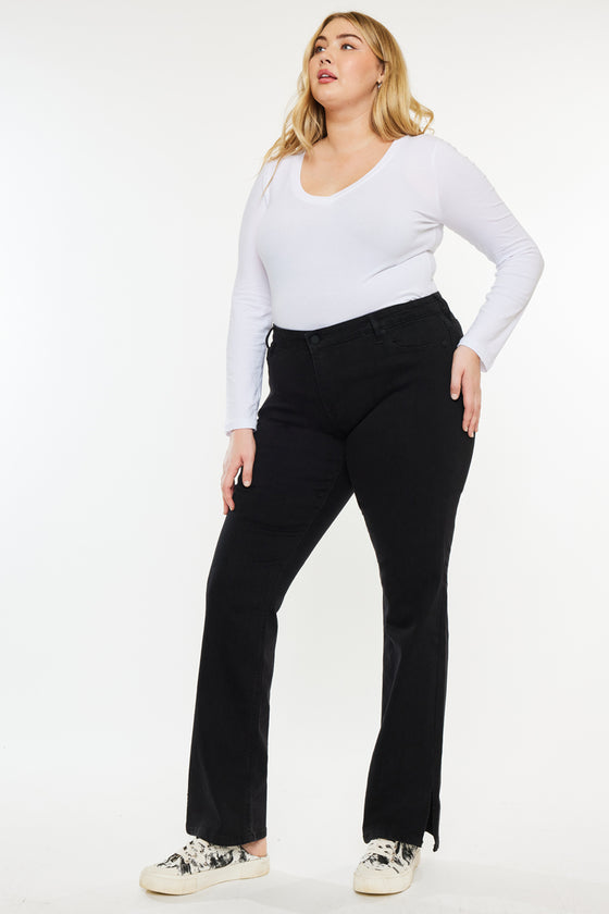 Erin Mid Rise Bootcut Jeans (Plus Size) - Official Kancan USA