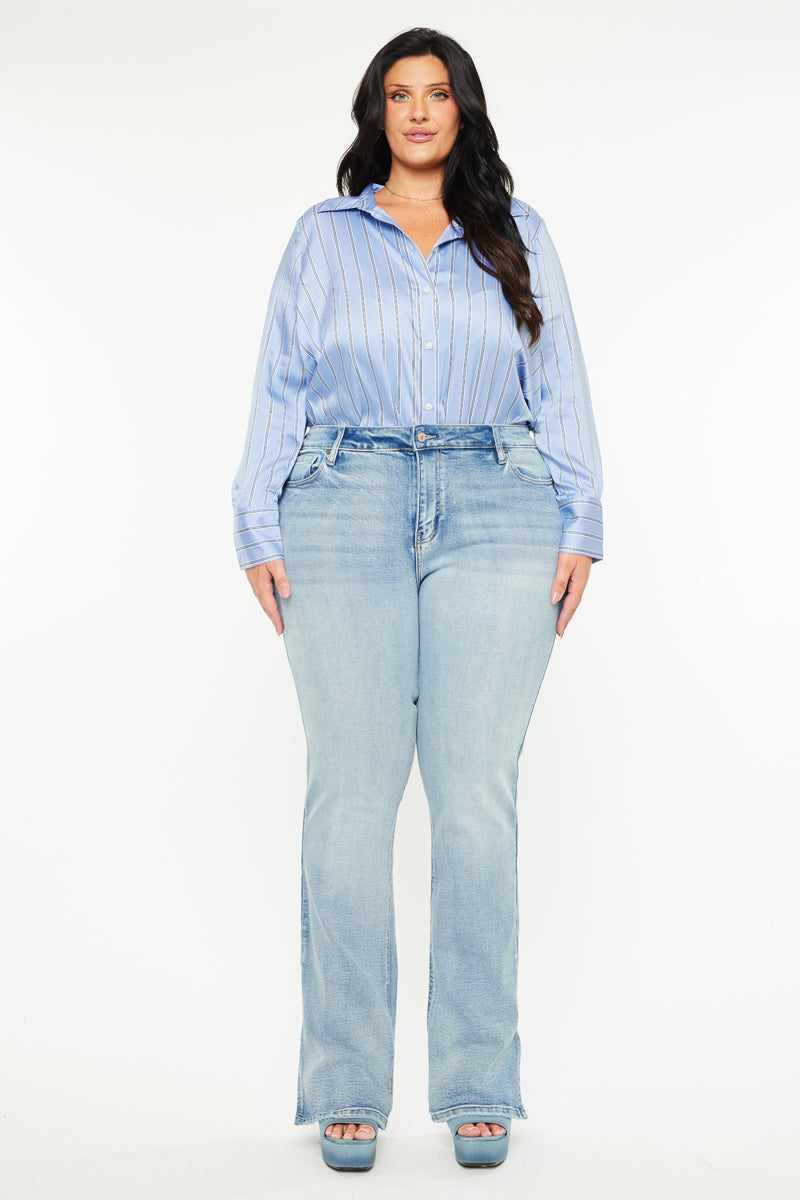 Doreen Mid Rise Y2K Bootcut Jeans (Plus Size) - Official Kancan USA