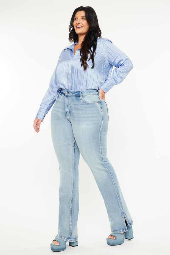 Doreen Mid Rise Y2K Bootcut Jeans (Plus Size) - Official Kancan USA