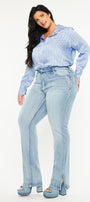 Doreen Mid Rise Y2K Bootcut Jeans (Plus Size) - Official Kancan USA