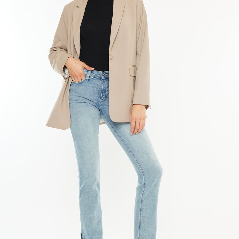 Lilybeth Mid Rise Y2K Bootcut Jeans (Petite) - Official Kancan USA