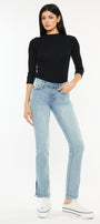 Lilybeth Mid Rise Y2K Bootcut Jeans (Petite) - Official Kancan USA