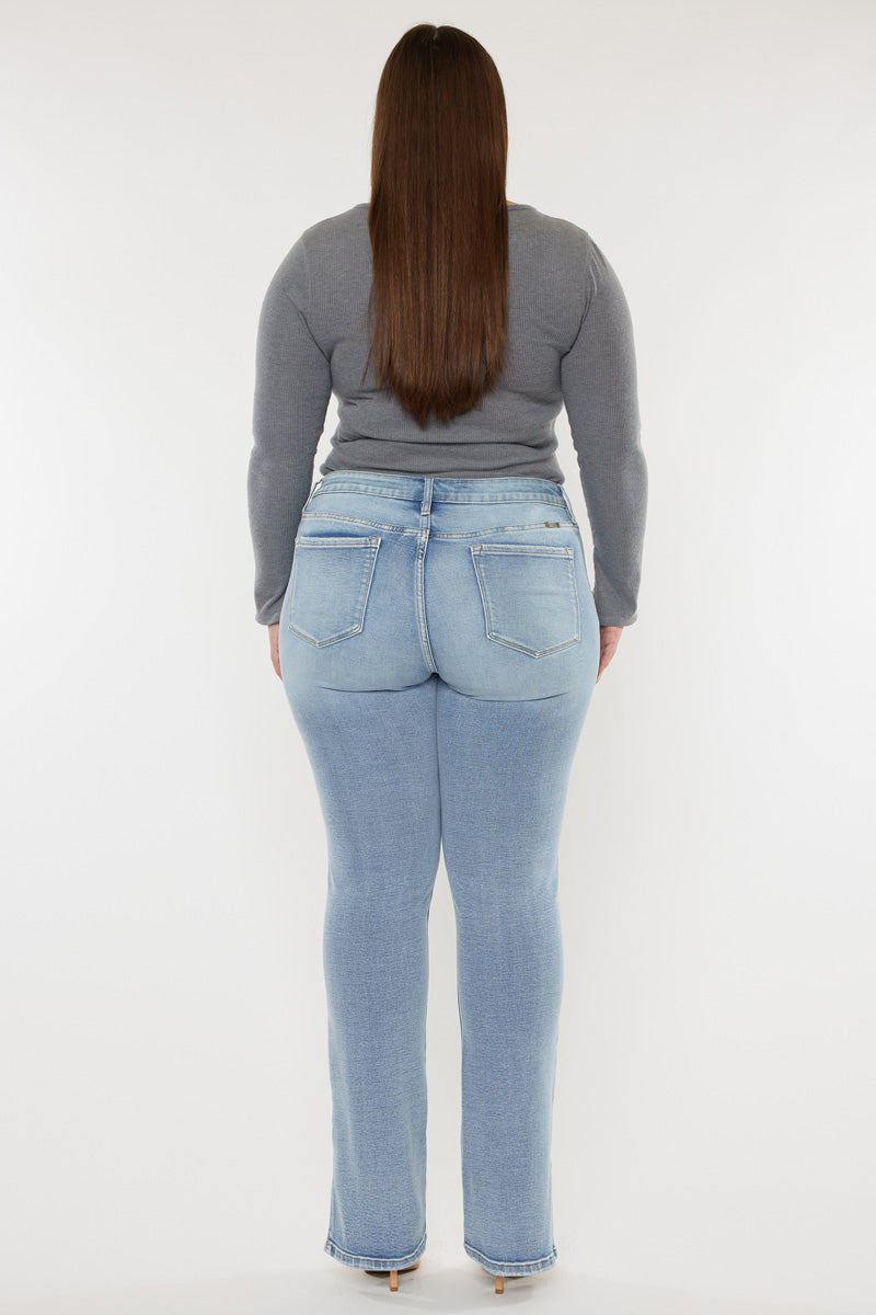 Doreen Mid Rise Y2K Bootcut Jeans (Plus Size) - Official Kancan USA