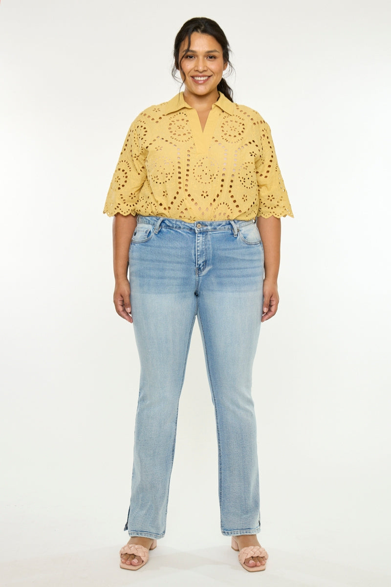 Doreen Mid Rise Y2K Bootcut (Plus Size) - Official Kancan USA