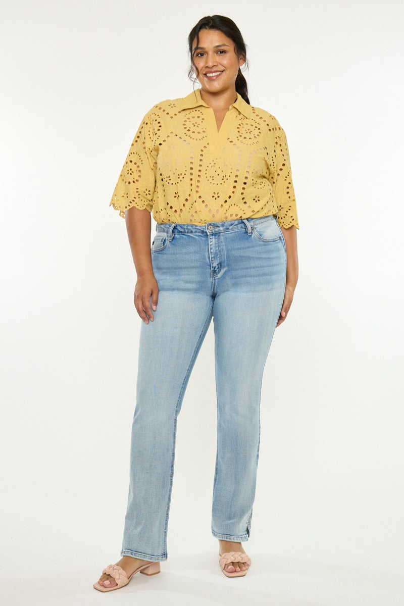 Doreen Mid Rise Y2K Bootcut (Plus Size) - Official Kancan USA