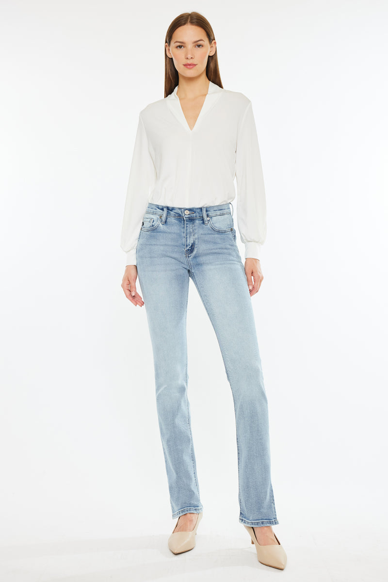 Nadia Mid Rise Y2K Bootcut Jeans – Kancan USA