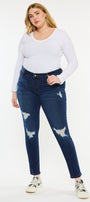 Jennifer Mid Rise Super Skinny Jeans (Plus Size) - Official Kancan USA