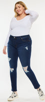 Jennifer Mid Rise Super Skinny Jeans (Plus Size) - Official Kancan USA