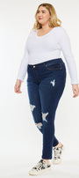 Jennifer Mid Rise Super Skinny Jeans (Plus Size) - Official Kancan USA