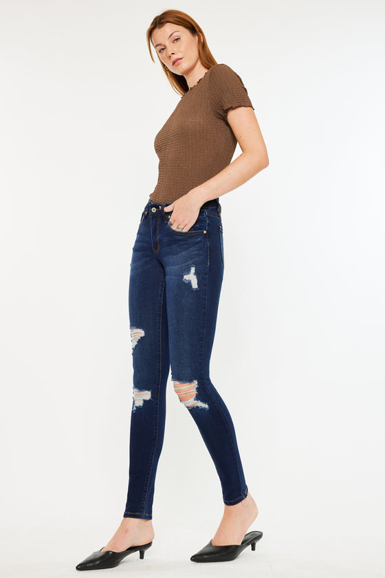 Saskia Mid Rise Super Skinny Jeans - Official Kancan USA