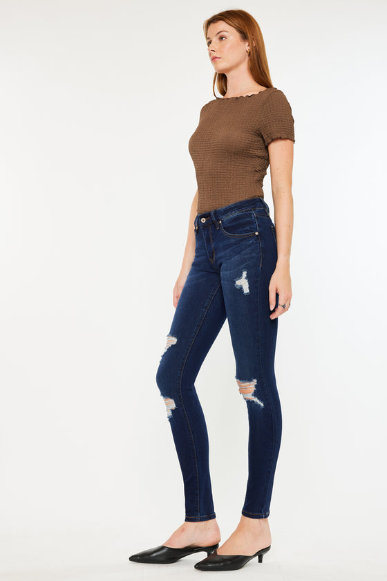 Saskia Mid Rise Super Skinny Jeans - Official Kancan USA