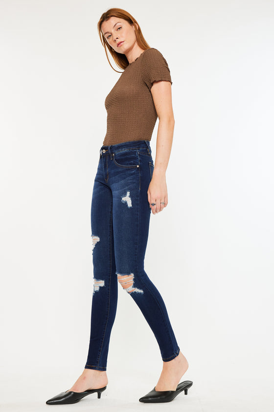 Saskia Mid Rise Super Skinny Jeans - Official Kancan USA