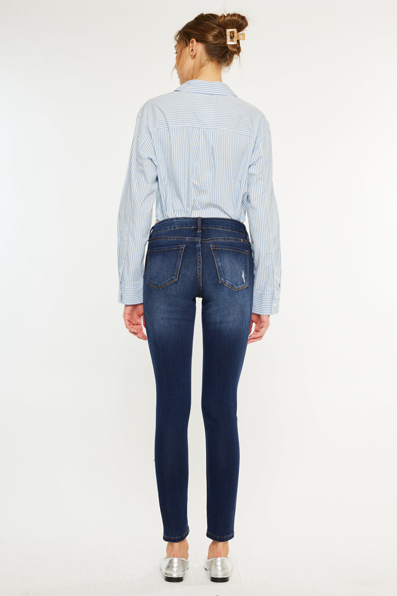 パンツ HIGH WAIST SKINNY DENIM Heidi Skinny Jeans - Medium Wash – Venus Fashion