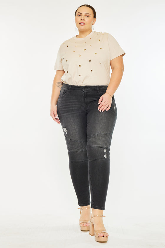Wynne Low Rise Ankle Skinny Jeans- Plus - Official Kancan USA