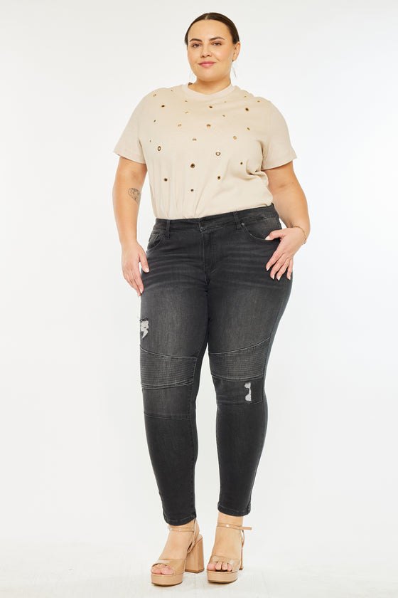 Wynne Low Rise Ankle Skinny Jeans- Plus - Official Kancan USA