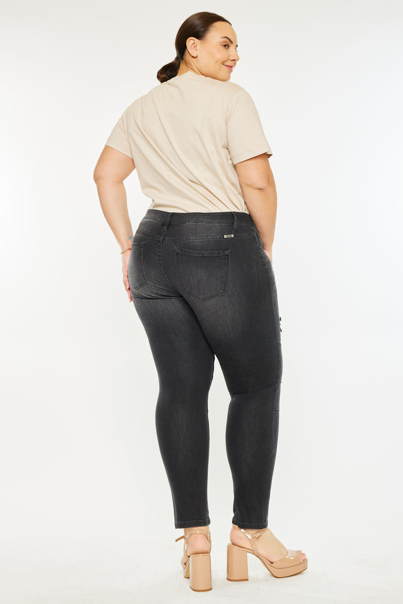 Wynne Low Rise Ankle Skinny Jeans- Plus - Official Kancan USA