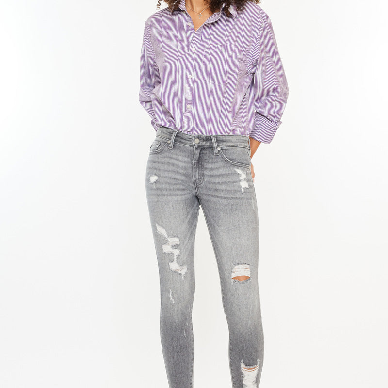 Brody Mid Rise Ankle Skinny Jeans - Official Kancan USA