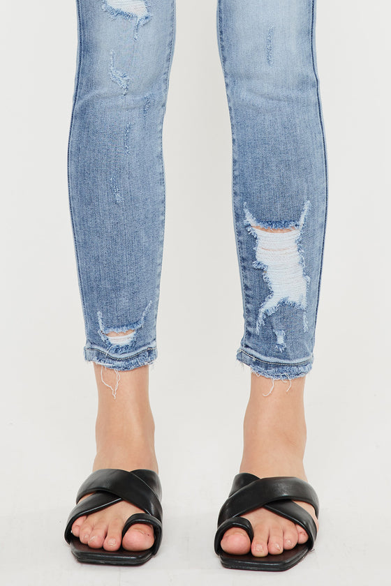 Eden Mid Rise Ankle Skinny Jeans - Official Kancan USA