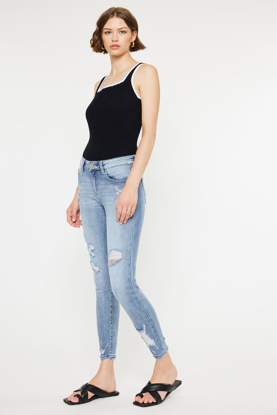 Eden Mid Rise Ankle Skinny Jeans - Official Kancan USA