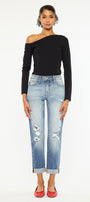 Euphoria High Rise Boyfriend Jeans - Official Kancan USA