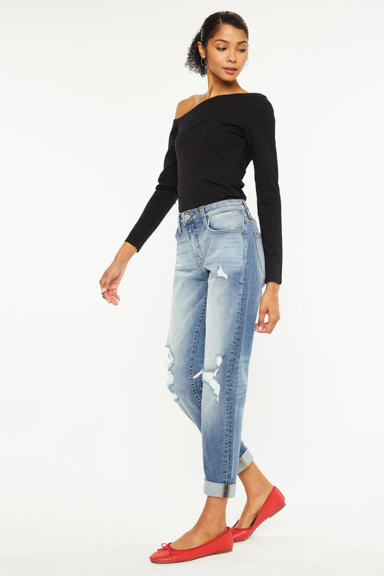 Euphoria High Rise Boyfriend Jeans - Official Kancan USA