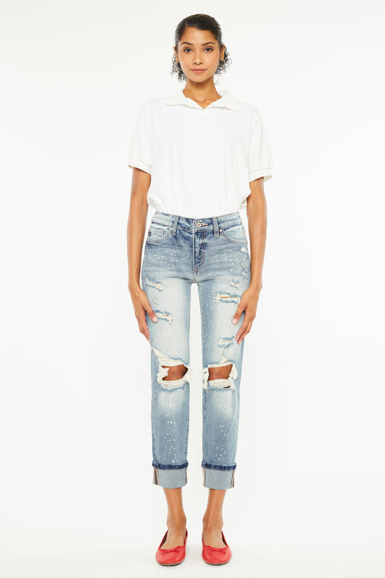 Shelly High Rise Boyfriend Jeans - Official Kancan USA