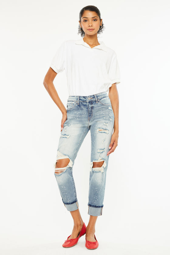 Shelly High Rise Boyfriend Jeans - Official Kancan USA