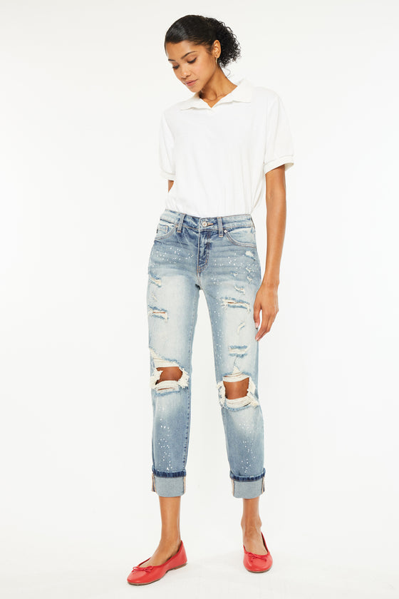 Shelly High Rise Boyfriend Jeans - Official Kancan USA