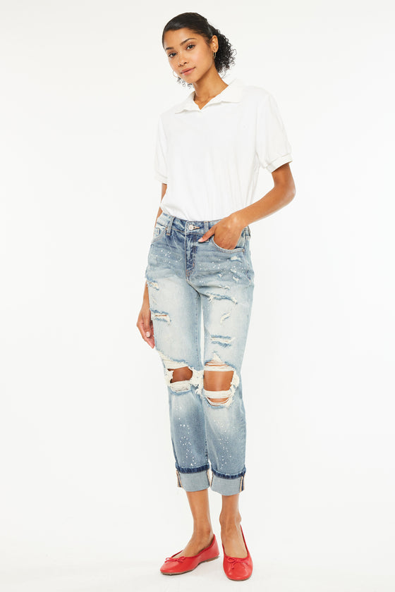 Shelly High Rise Boyfriend Jeans - Official Kancan USA