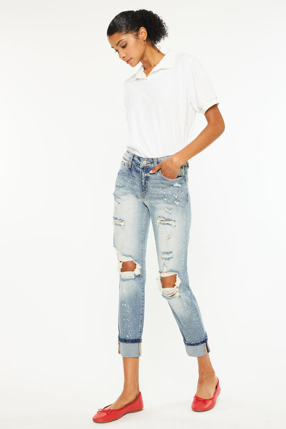 Shelly High Rise Boyfriend Jeans - Official Kancan USA