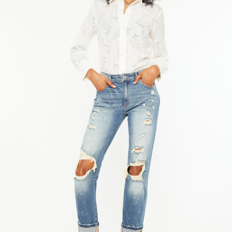 Shelly High Rise Boyfriend Jeans - Official Kancan USA
