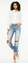 Shelly High Rise Boyfriend Jeans - Official Kancan USA